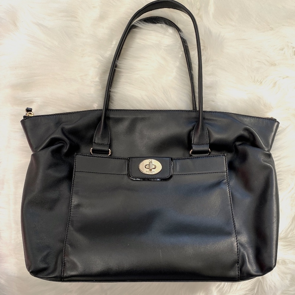 Kate Spade, Black Leather Bag